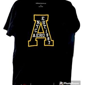 womens Aeropostale T shirts size Small black short sleeve